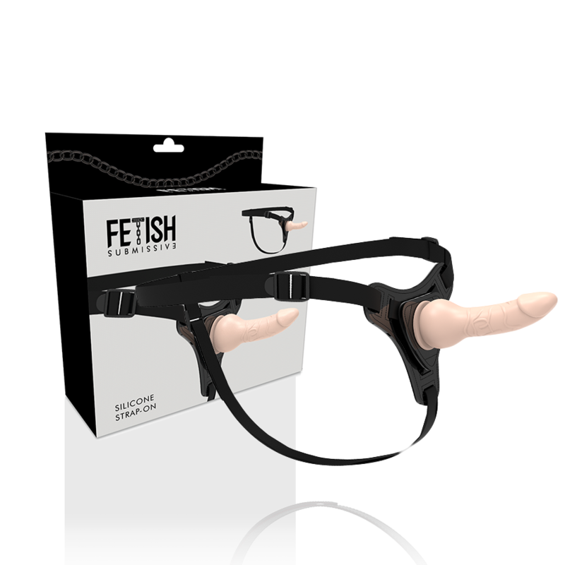 Imbracatura fetish submissive in silicone flesh realistico da 16cm, dettagli realistici e comoda vestibilità.
