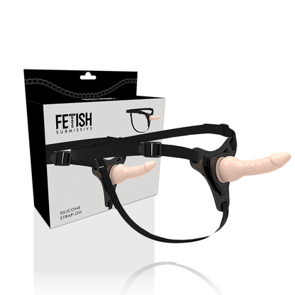 Imbracatura fetish submissive in silicone flesh realistico da 16cm, dettagli realistici e comoda vestibilità.