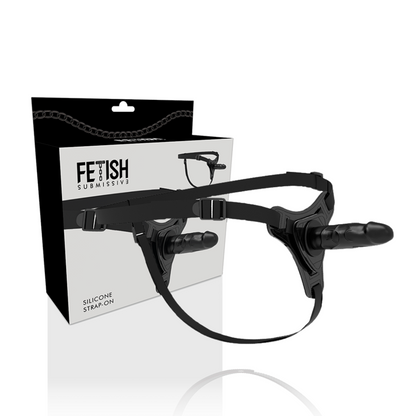 Imbracatura fetish submissive in silicone nero realistico, lunghezza 15 cm, con dettagli realistici e materiali di alta qualità.