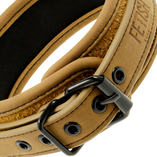 Collana a catena rivestita in neoprene FETISH SUBMISSIVE ORIGIN, accessorio per giochi BDSM, nero e resistente.