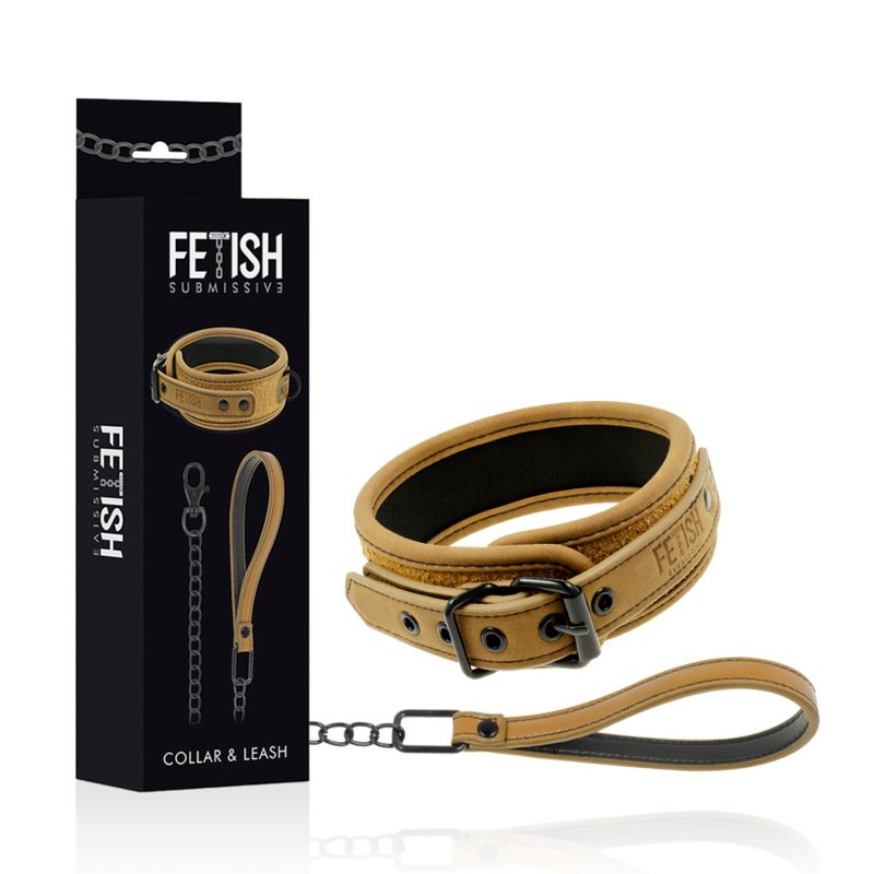 Collana a catena rivestita in neoprene FETISH SUBMISSIVE ORIGIN, accessorio di moda con design moderno e resistente