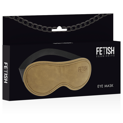 Maschera in pelle vegana con fodera in neoprene di FETISH SUBMISSIVE ORIGIN, copertura totalizzante per gioco BDSM e fetish.