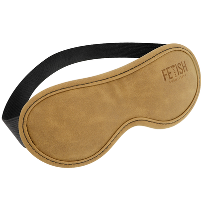 Maschera in pelle vegana con fodera in neoprene di Fetish Submissive Origin, copertura completa per gioco BDSM