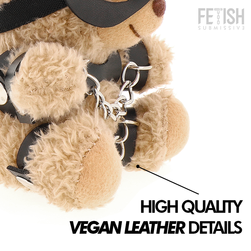 Teddy bear modellato BDSM FETISH SUBMISSIVE di Rebel Toys, morbido e dettagliato per giochi di sottomissione.