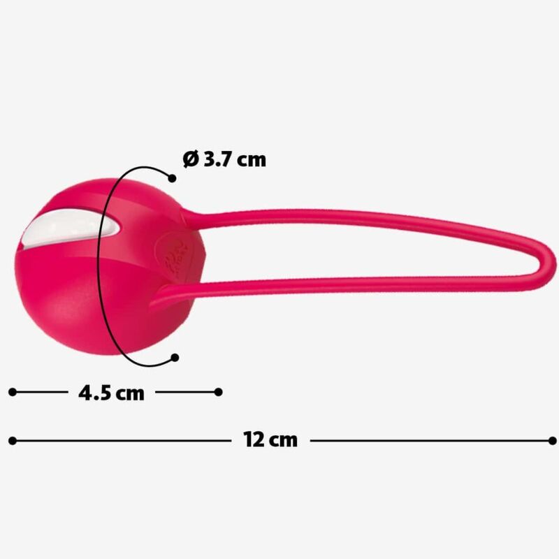 Palla pelvica Fun Factory Smartball Uno bianca e verde pistacchio, design ergonomico per esercizi di rafforzamento pelvico