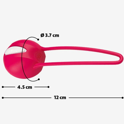 Palla pelvica Fun Factory Smartball Uno bianca e verde pistacchio, design ergonomico per esercizi di rafforzamento pelvico