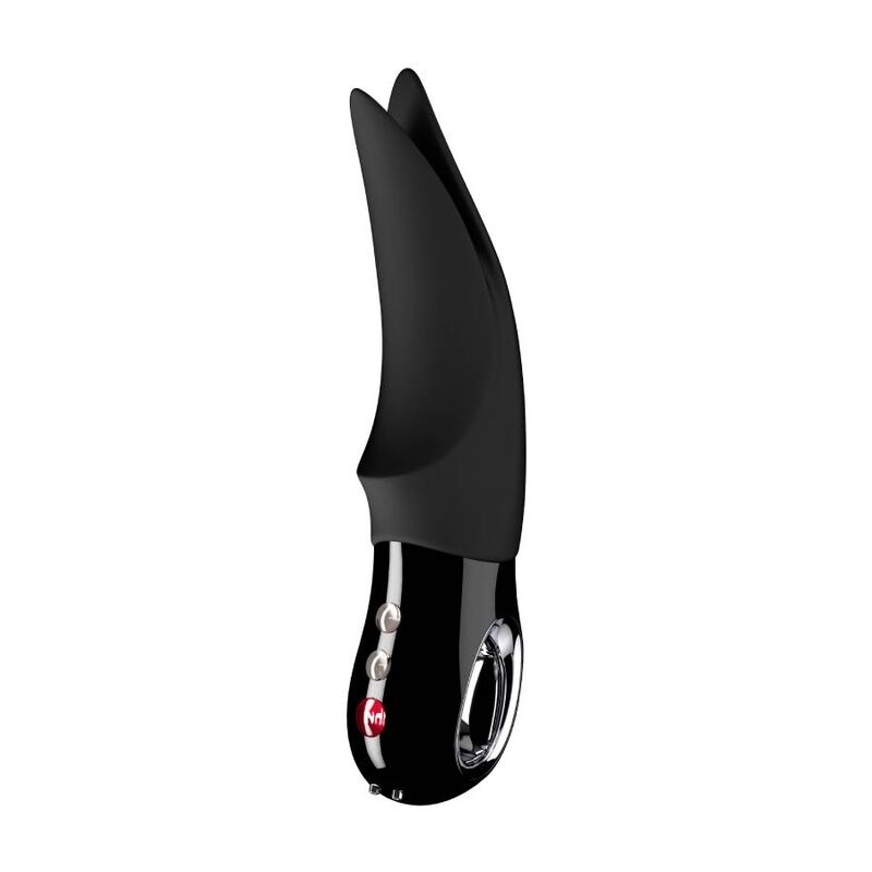 Vibratore clitoride Fun Factory Volta linea nera, design compatto e elegante, con dettagli dettagliati e superficie liscia.