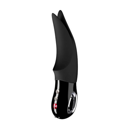 Vibratore clitoride Fun Factory Volta linea nera, design compatto e elegante, con dettagli dettagliati e superficie liscia.
