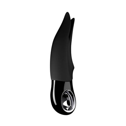 Vibratore clitorale Fun Factory Volta linea nera, design elegante e compatto, con superficie liscia e dettagli moderni.