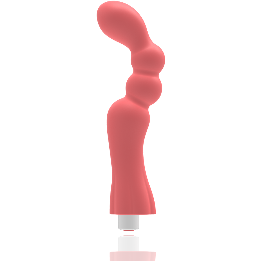 Vibratore G-SPOT Gohan G-SPOT rosso chiaro con design ergonomico e superficie liscia, ideale per stimolazione del punto G.