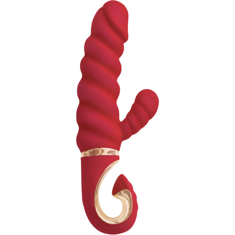 Vibratore G-VIBE G-Candy Mini in silicone rosso, compatto e ergonomico, ideale per stimolazione personale.
