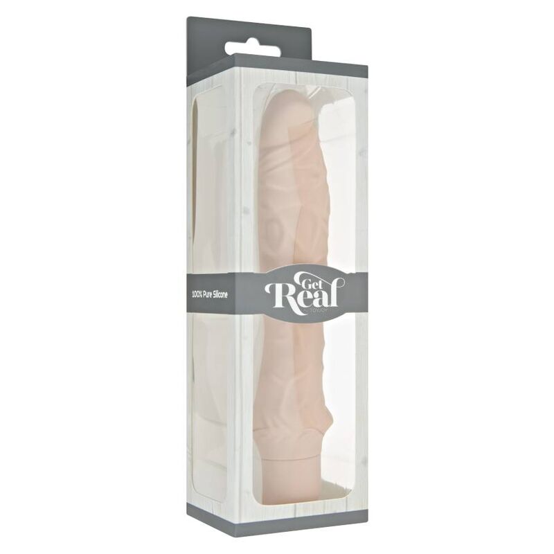 Vibratore naturale GET REAL Classico Grande, design ergonomico e realistico, ideale per stimolazione intensa e comfort.