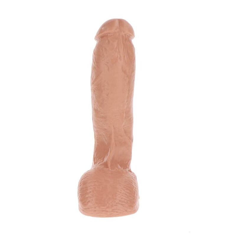 Dildo XXXL GET REAL in pelle, 34 cm, estremamente realistico e dettagliato, per uso intimo e piacere personale.