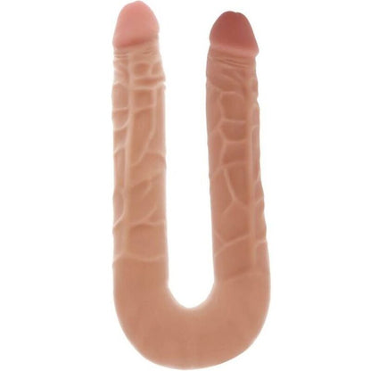 Doppio Dong in pelle di 40 cm del marchio GET REAL, dettaglio del prodotto con superficie in pelle e forma realistica.
