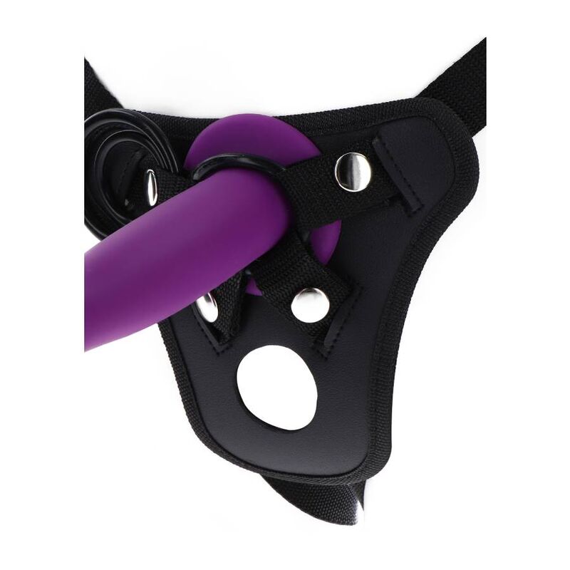 Imbracatura da piacere GET REAL con cinturino nero, design ergonomico e comodo, perfetta per il piacere e il benessere personale.