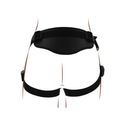 Imbracatura deluxe GET REAL con cinturino nero, resistente e comoda, ideale per attività all'aperto e uso quotidiano.