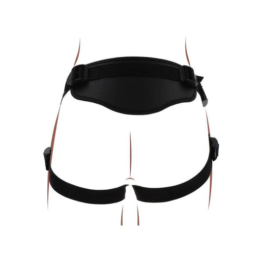 Imbracatura deluxe GET REAL con cinturino nero, resistente e comoda, ideale per attività all'aperto e uso quotidiano.