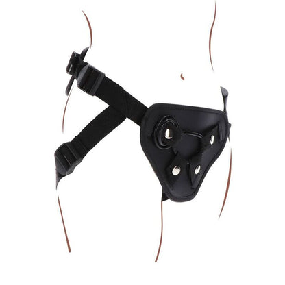 Imbracatura deluxe GET REAL con cinturino nero, resistente e confortevole, per un utilizzo sicuro e stile moderno.