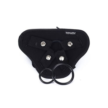 Imbracatura deluxe GET REAL con cinturino nero, resistente e comoda, ideale per attività di sicurezza e sport all'aperto.