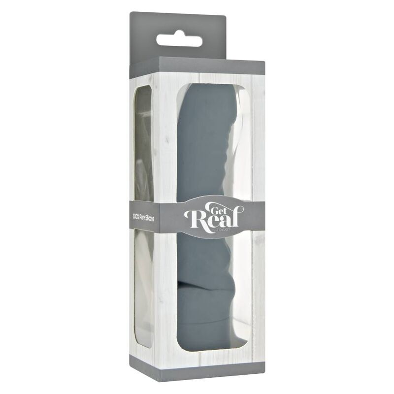 Vibratore classico G-spot nero GET REAL, piccolo e maneggevole, ideale per stimolazione interna e punti erogeni.