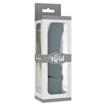 Vibratore classico G-spot nero GET REAL, piccolo e maneggevole, ideale per stimolazione interna e punti erogeni.