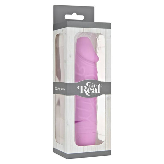 Mini vibratore classico rosa GET REAL, con forma compatta e design elegante, visibile nell'immagine.