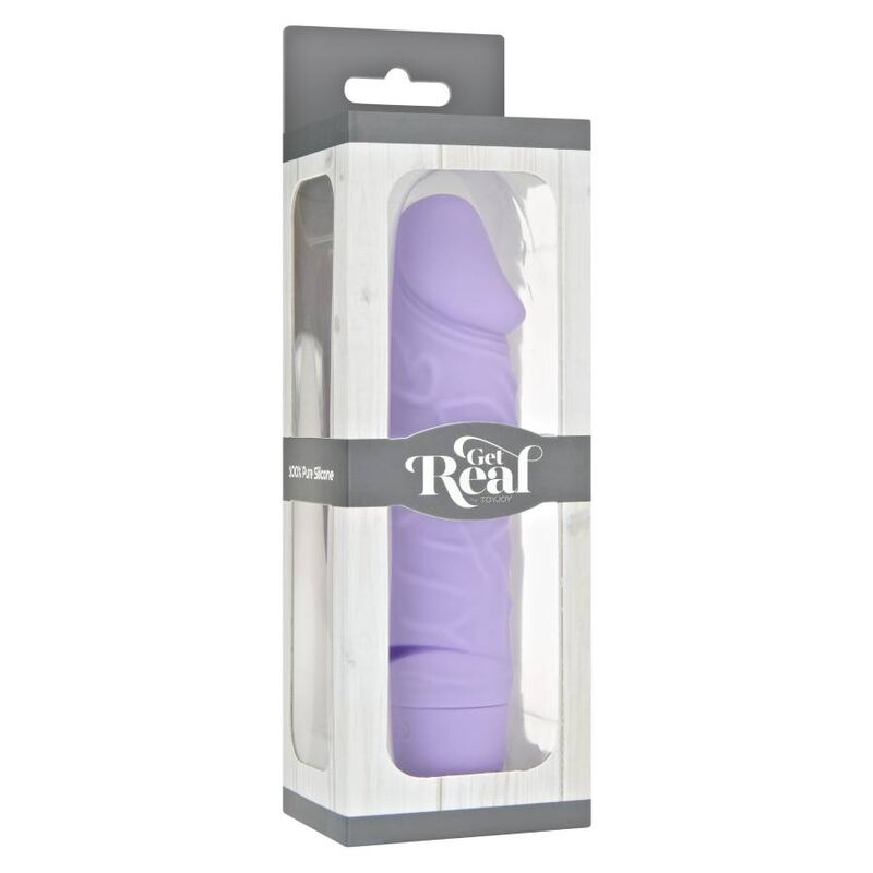 Mini vibratore classico color viola GET REAL, forma compatta e design elegante, ideale per stimolazione personale.