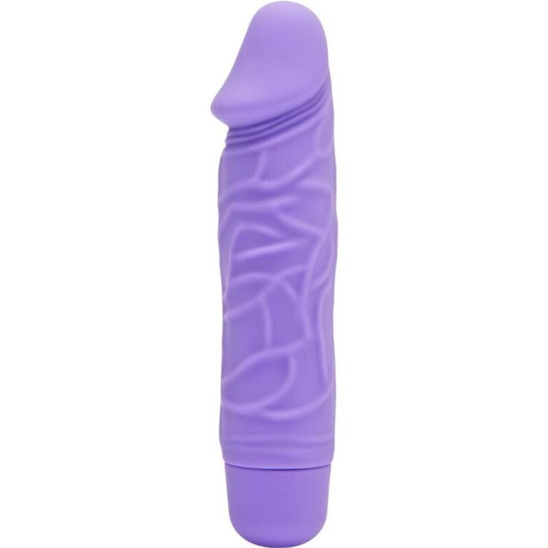 Mini vibratore classico GET REAL di colore viola, con design compatto e ergonomico, visibile in primo piano.