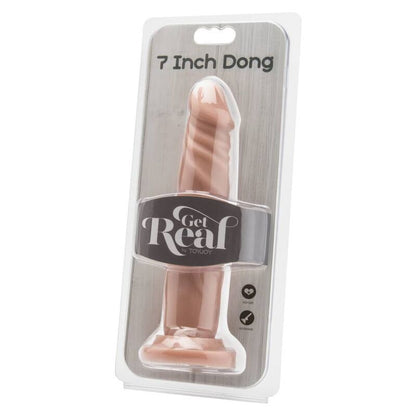 Pelle Dong da 18 cm di GET REAL, dettaglio di alta qualità con texture naturale, ideale per artigianato e accessori.