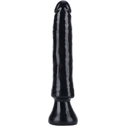 Dildo nero da 16 cm della linea GET REAL STARTER DONG, superficie liscia e realistica, visibile in primo piano nell'immagine.