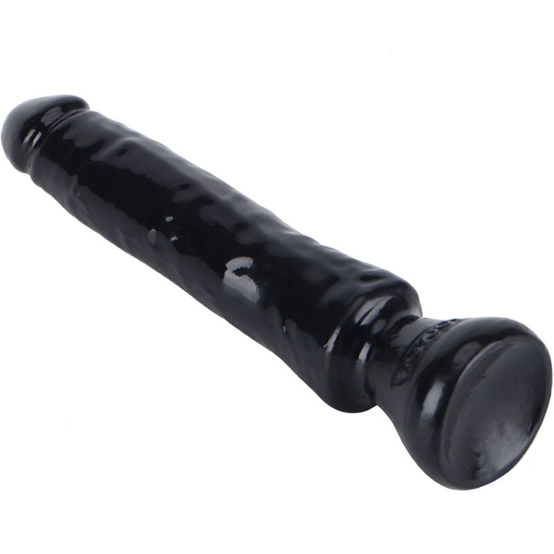 Finitura nera del dildo starter GET REAL lungo 16 cm, realizzato in materiale realistico e morbido, visibile nell'immagine.