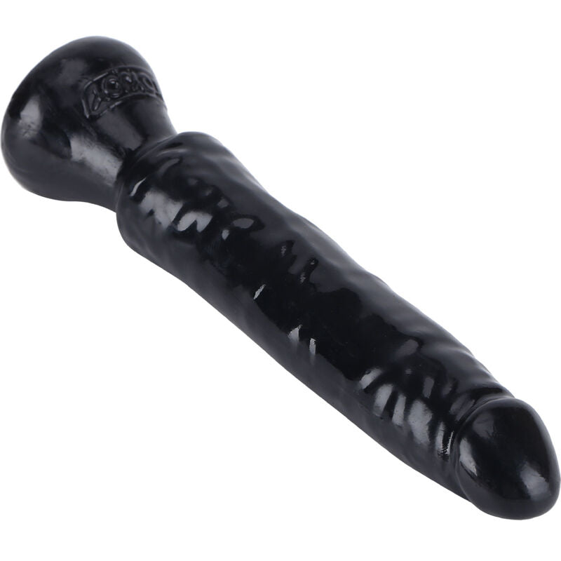 Dildo nero da 16 cm della linea GET REAL - STARTER DONG, morbido e realistico, visibile in immagine.