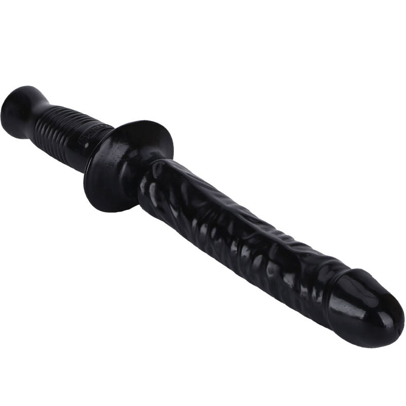 Manhandler nero GET REAL, manico di 38 cm, con design robusto e dettagli in evidenza, visibile in primo piano nell'immagine.