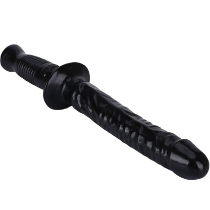 Manhandler nero GET REAL, manico di 38 cm, con design robusto e dettagli in evidenza, visibile in primo piano nell'immagine.