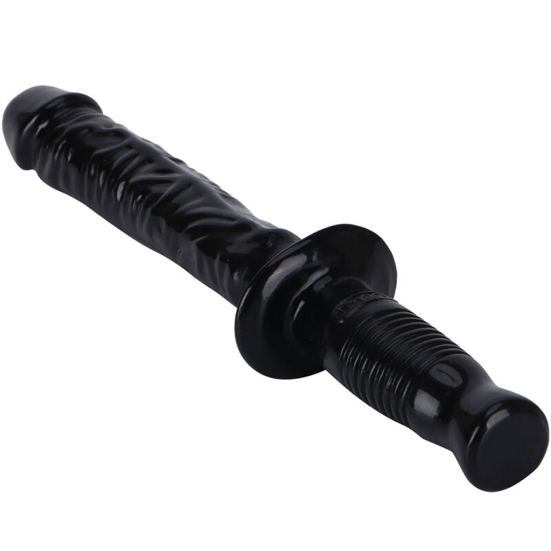 Manhandler nero GET REAL, giocattolo erotico realistico di 38 cm, visibile con dettagli e texture realistiche.