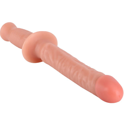 Manhandler pelle GET REAL da 38 cm, strumento robusto e professionale, con superficie in pelle marrone e manico ergonomico.