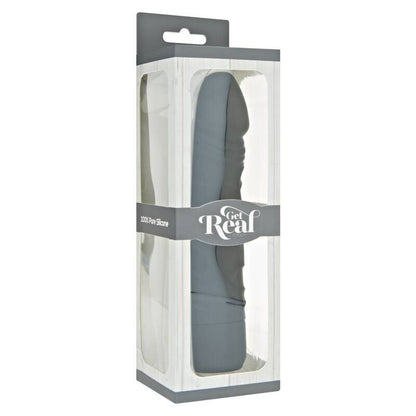 Vibratore nero originale GET REAL, design classico e compatto, perfetto per il piacere personale.