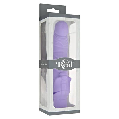 Vibratore stimolante classico viola GET REAL, design ergonomico e superficie liscia, perfetto per la stimolazione personale.