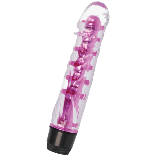 Vibratore rosa GLOSSY Lenny con finitura lucida, design ergonomico e superficie liscia, ideale per stimolazione e piacere.