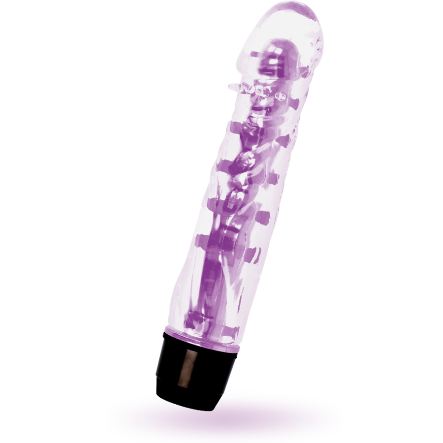 Vibratore viola GLOSSY Lenny con finitura lucida, design ergonomico e dettagli eleganti, ideale per il piacere personale.
