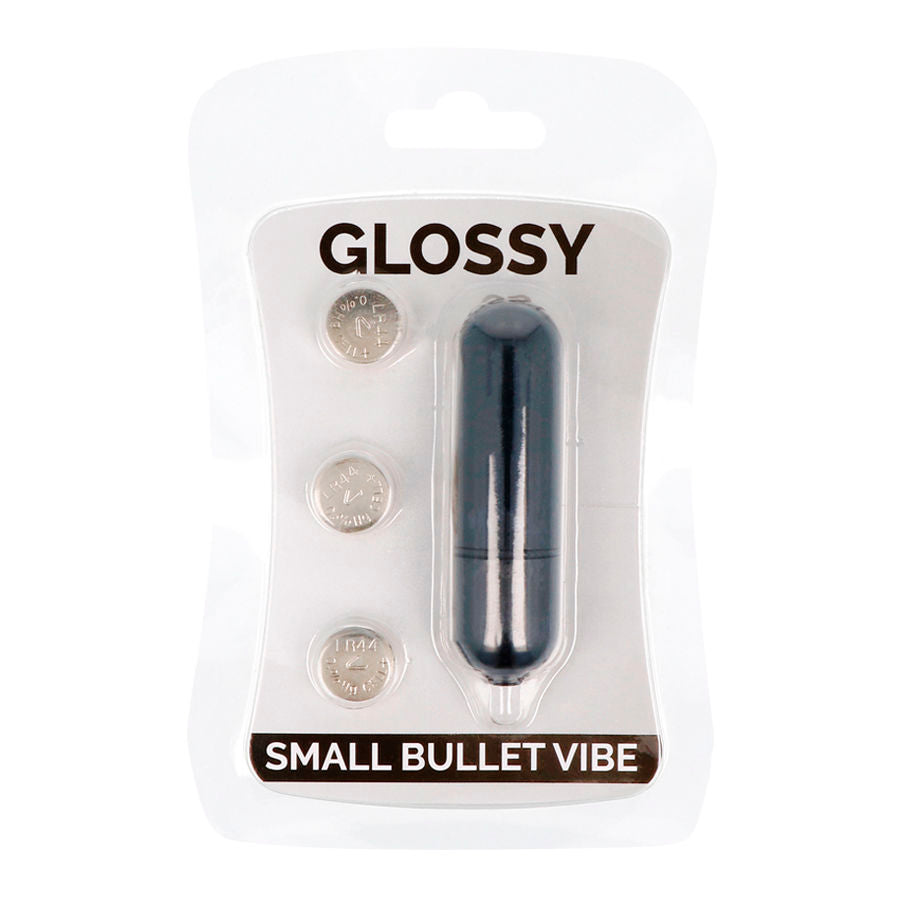 Piccolo Bullet Vibe Nero GLOSSY, vibratore di dimensioni compatte e design lucido, ideale per stimolazione personale.