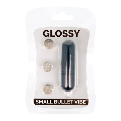 Piccolo Bullet Vibe Nero GLOSSY, vibratore di dimensioni compatte e design lucido, ideale per stimolazione personale.