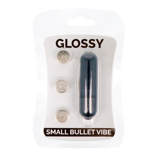 Piccolo Bullet Vibe Nero GLOSSY, vibratore di dimensioni compatte e design lucido, ideale per stimolazione personale.