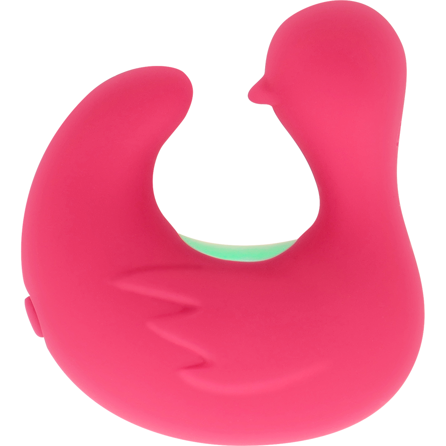 Stimolatore in silicone ricaricabile HAPPY LOKY Dito, design DuckyMania, con dettagli realistici e superficie liscia.