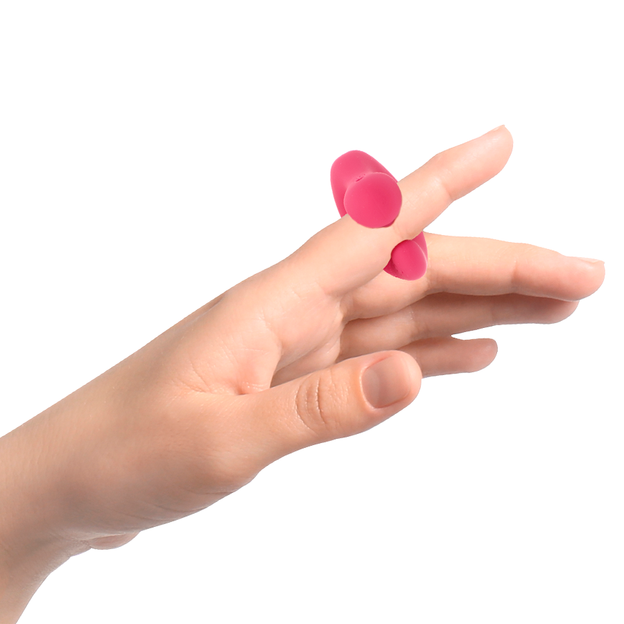 Stimolatore in silicone ricaricabile Happy Loky DITO, design a forma di anatra, con superficie liscia e dettagli realistici.