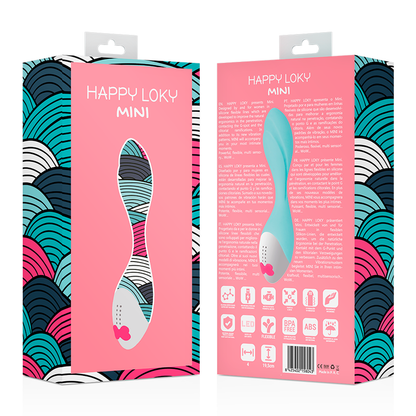 Vibratore mini Happy Loky, piccolo e discreto, con design ergonomico per stimolazione piacevole e sicura.