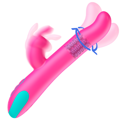 Coniglio vibratore e rotatore Happy Loky Pluto, compatibile con tecnologia wireless, immagine del prodotto in dettaglio.