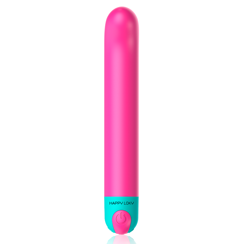 Vibratore G-Spot HAPPY LOKY Ariel, design elegante e ergonomico, con superficie liscia e dettagli morbidi per stimolazione.