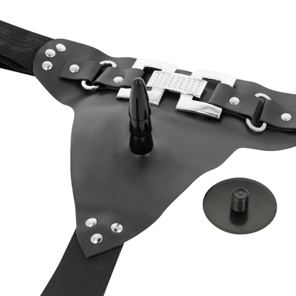 Immagine del vibratore realistico HARNESS ATTRACTION RNES EMMETT, lunghezza 16,5 cm e diametro 3,7 cm, con design dettagliato.