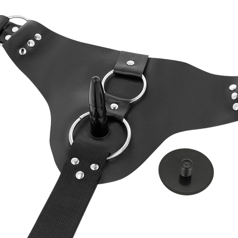 Imbracatura HARNESS ATTRACTION RNES MURDOCK, 19.8 cm + 15 cm, con anello O da 4 cm, mostra dettagli e materiali.